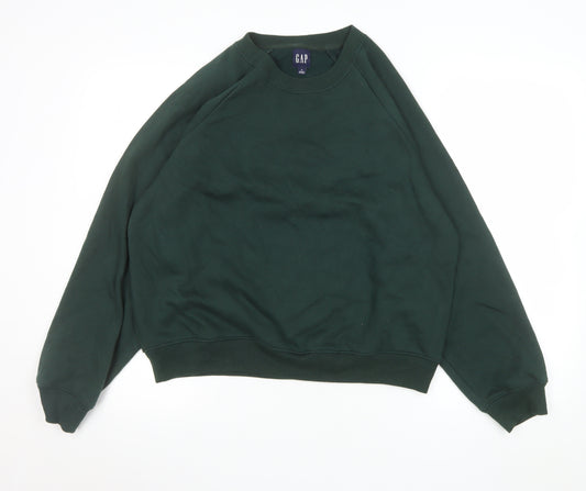 GAP Men's Green Crew Neck Pullover Sweatshirt Size M
