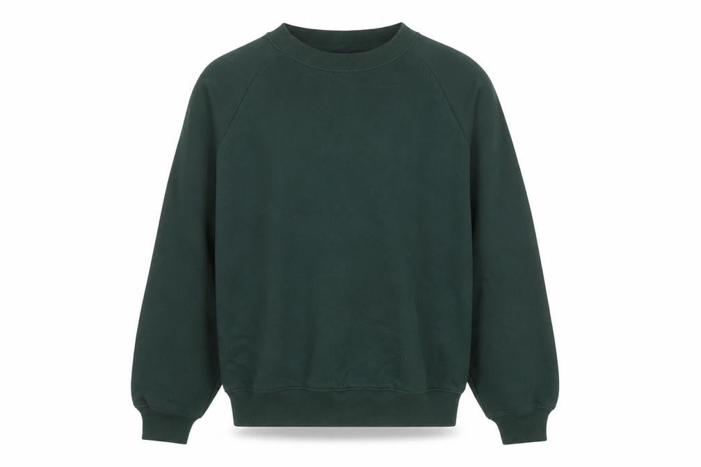 Front view of Gap Men's Green Crew Neck Pullover Sweatshirt, size M
