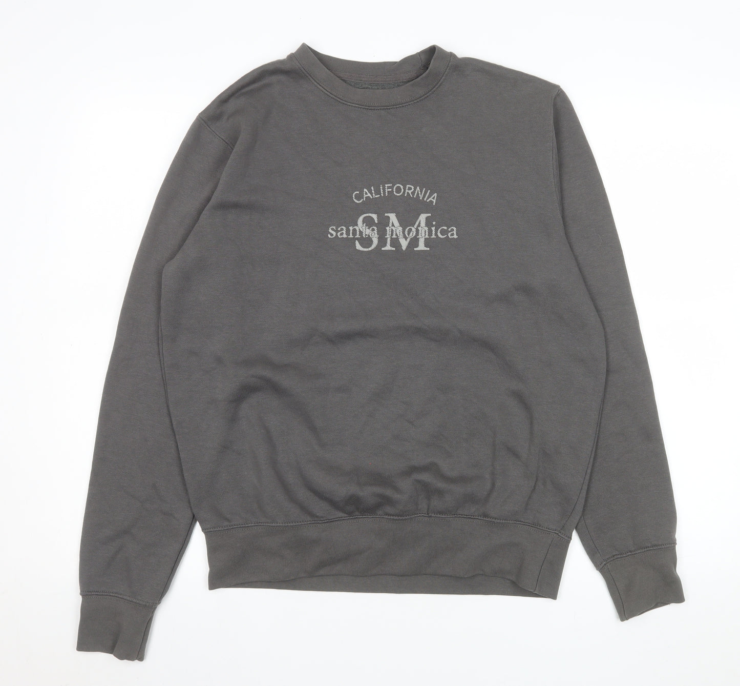 PrettyLittleThing Women’s Grey Santa Monica Pullover Sweatshirt Size S