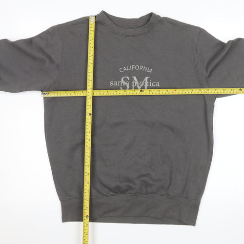 PrettyLittleThing Women’s Grey Santa Monica Pullover Sweatshirt Size S