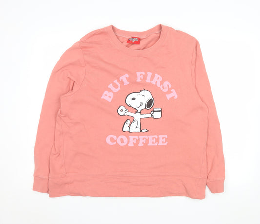 Tu Women’s Pink Snoopy Sweatshirt Size 18 Cotton Pullover