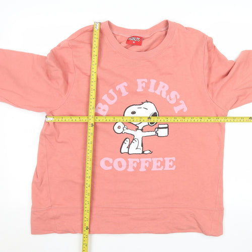 Tu Women’s Pink Snoopy Sweatshirt Size 18 Cotton Pullover