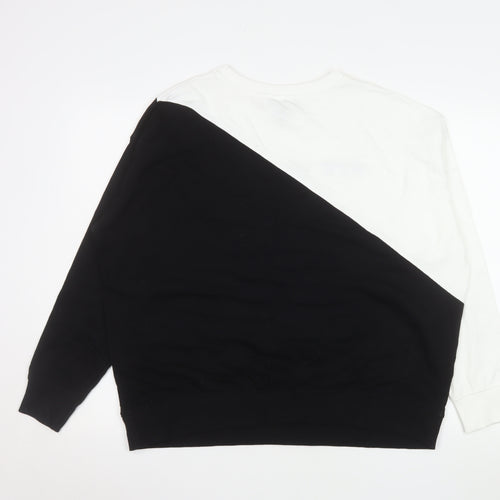 New Look Men's Black White NYC Pullover Sweatshirt M