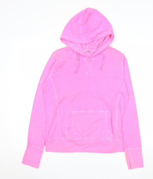 New Look Women’s Pink Cotton Pullover Hoodie Size 16
