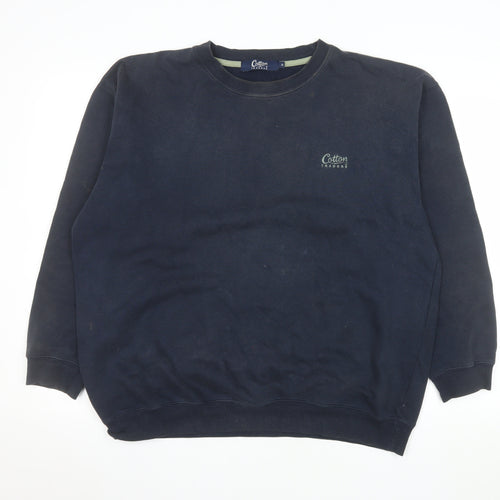 Cotton Traders Men's Blue Crew Neck Pullover Sweatshirt Size M