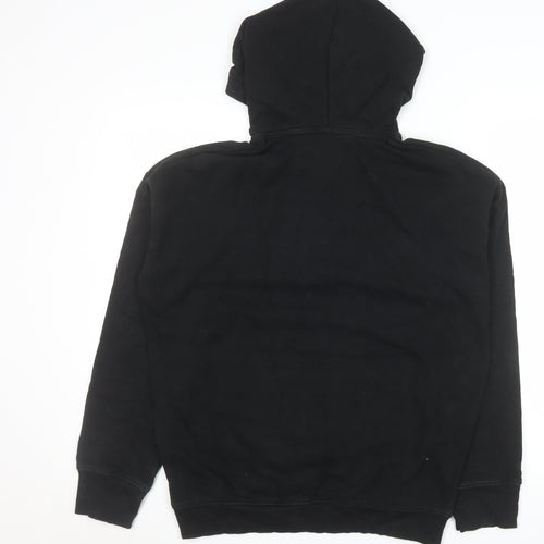 H&M Boys Black Panther Hoodie 14 Years Black Pullover Fleece Marvel