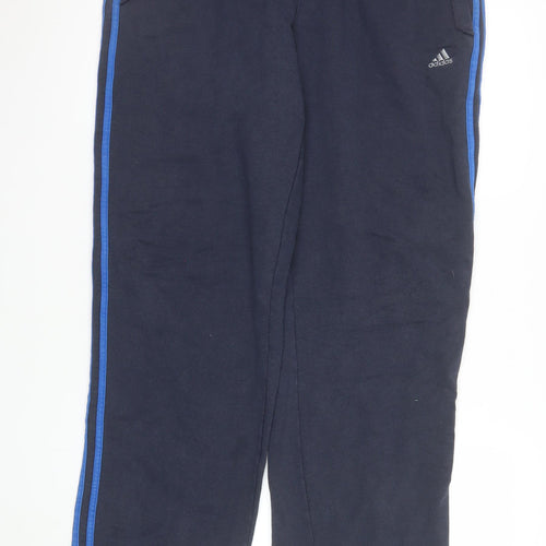 Adidas Men Black XL Track Pants Essentials Elastic Waist Activewear