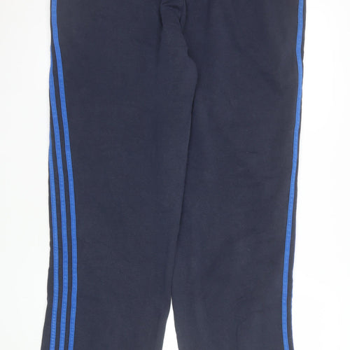 Adidas Men Black XL Track Pants Essentials Elastic Waist Activewear
