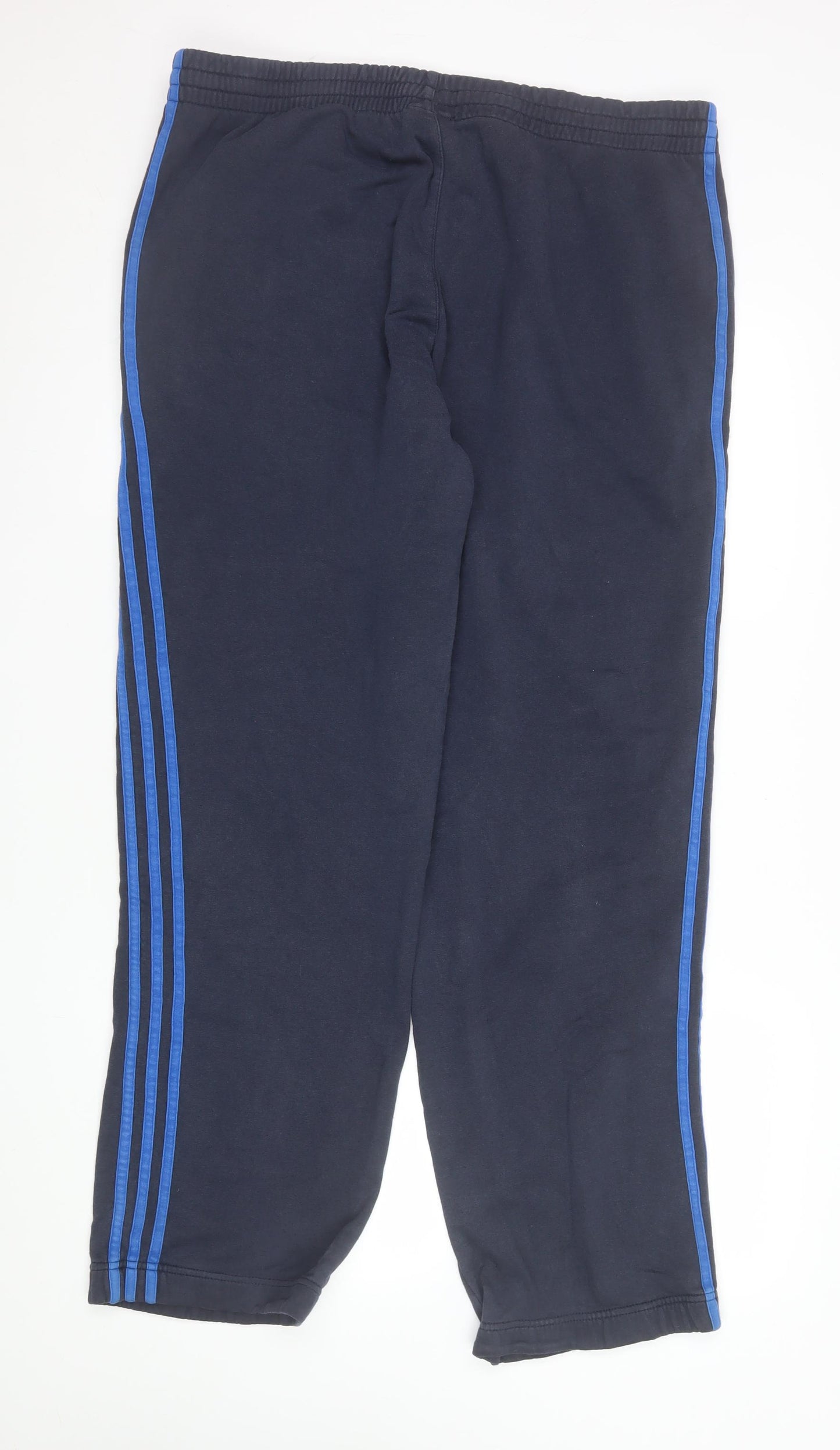 Adidas Men Black XL Track Pants Essentials Elastic Waist Activewear