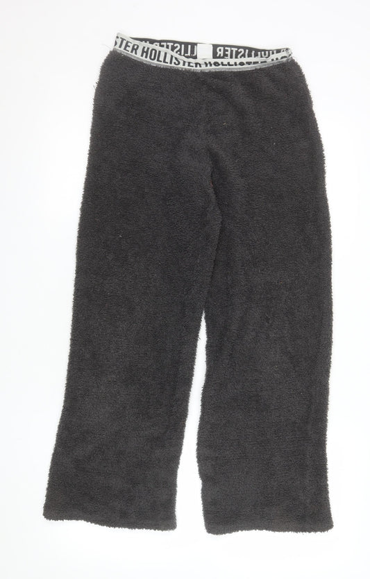 Hollister Women Grey Fleece Pyjama Pants XS Lightweight Loungewear