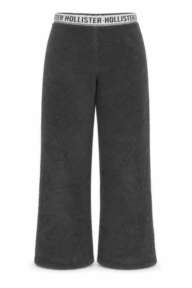 Hollister Women Grey Fleece Pyjama Pants XS Lightweight Loungewear