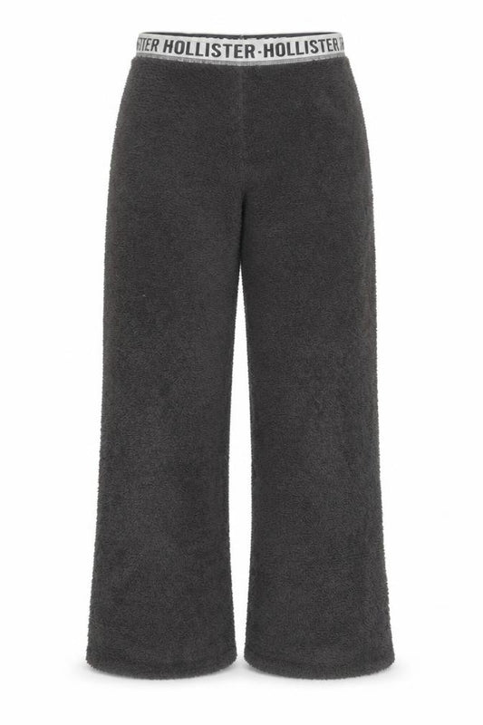 Hollister Women Grey Fleece Pyjama Pants XS Lightweight Loungewear