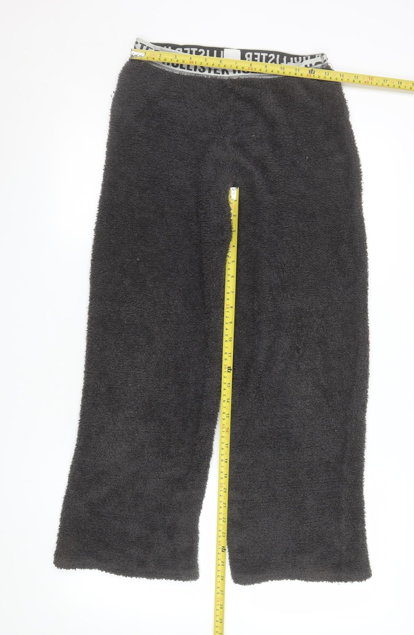 Hollister Women Grey Fleece Pyjama Pants XS Lightweight Loungewear