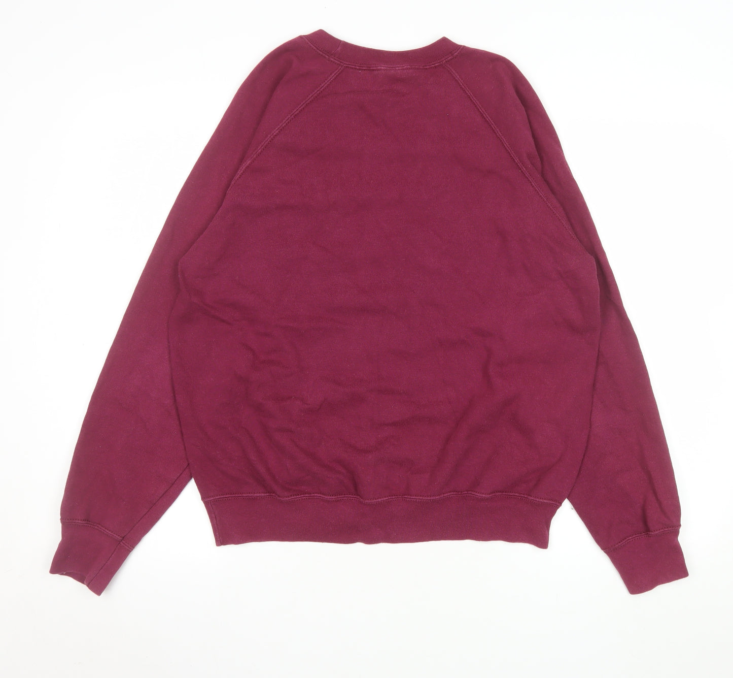 Fruit of the Loom Men's Burgundy Dallas College Team Sweatshirt M Classic Crew Neck