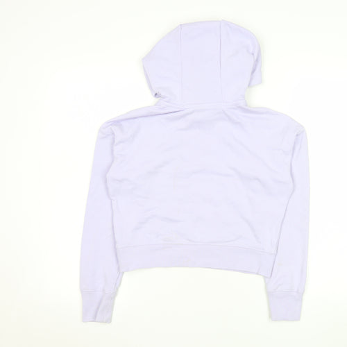 Nike Womens Lilac Hoodie L 146-156cm Cotton Blend Pullover