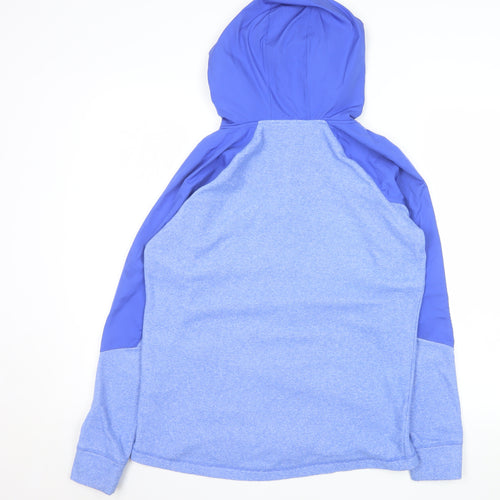 Under Armour Mens Blue Hooded ColdGear Full Zip Jacket Size M