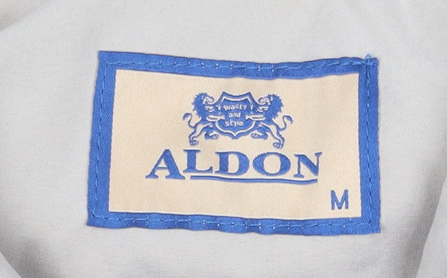 Aldon Men Beige Mid-Length Polyester Basic Jacket Size M