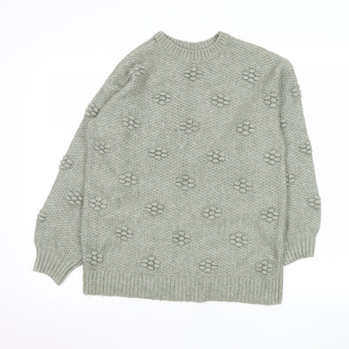 Marks and Spencer Women’s Green Chunky Knit Jumper XS