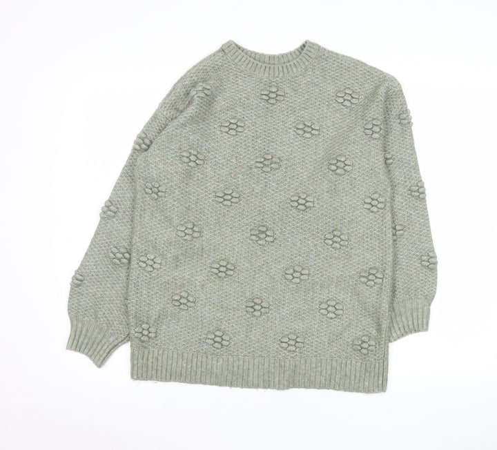 Marks and Spencer Women’s Green Chunky Knit Jumper XS