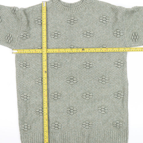 Marks and Spencer Women’s Green Chunky Knit Jumper XS
