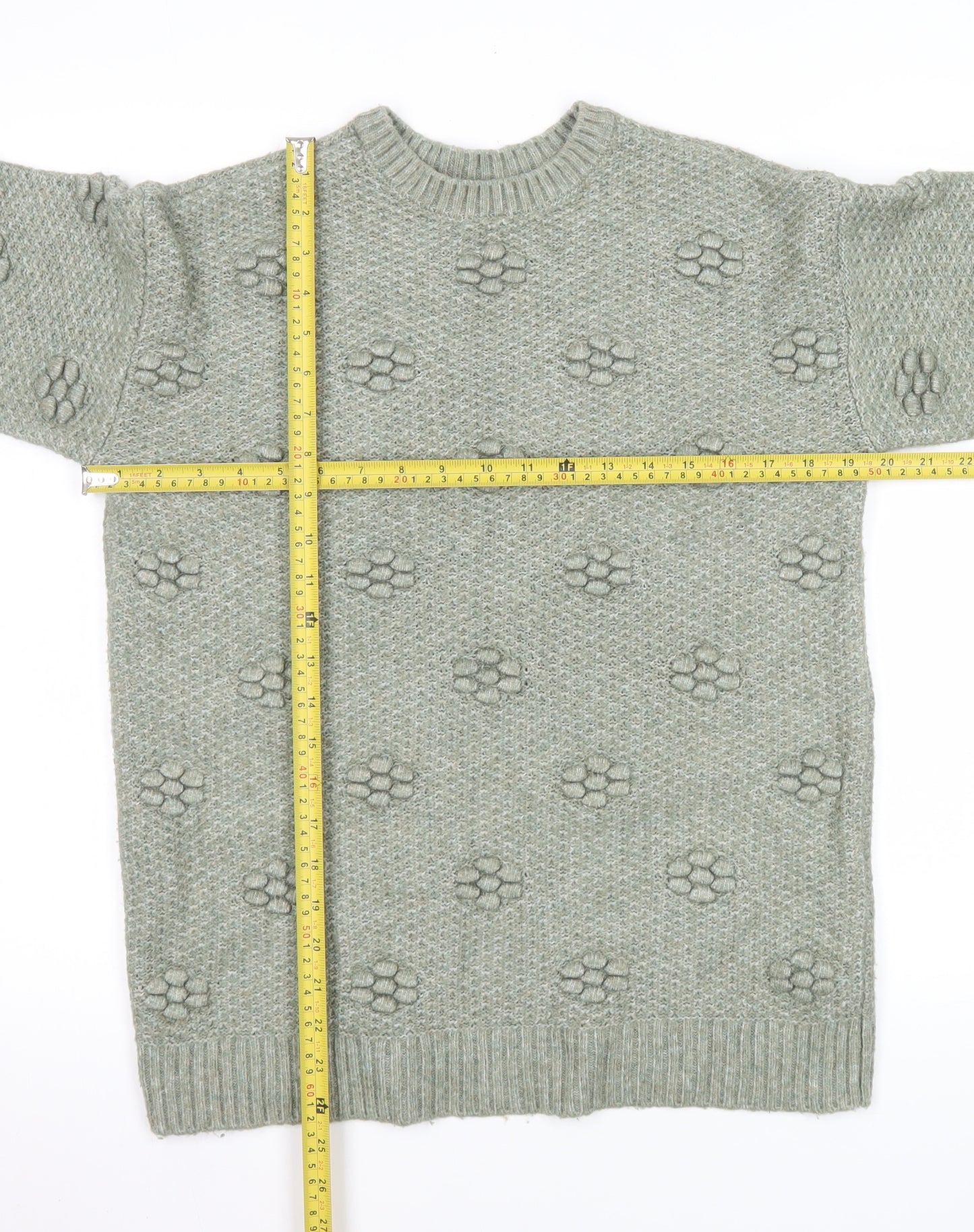 Marks and Spencer Women’s Green Chunky Knit Jumper XS