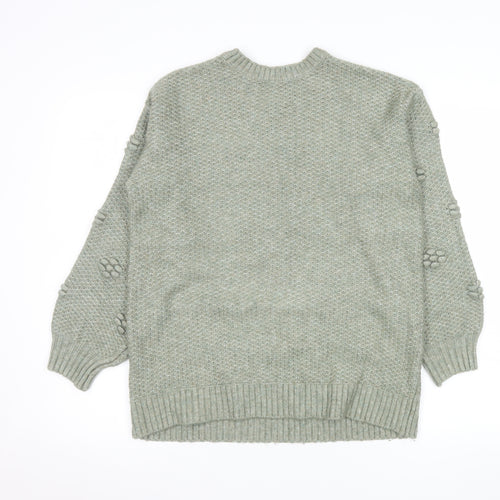 Marks and Spencer Women’s Green Chunky Knit Jumper XS
