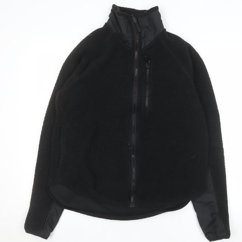 H&M Move Men's Black Fleece Full Zip Jacket Size S