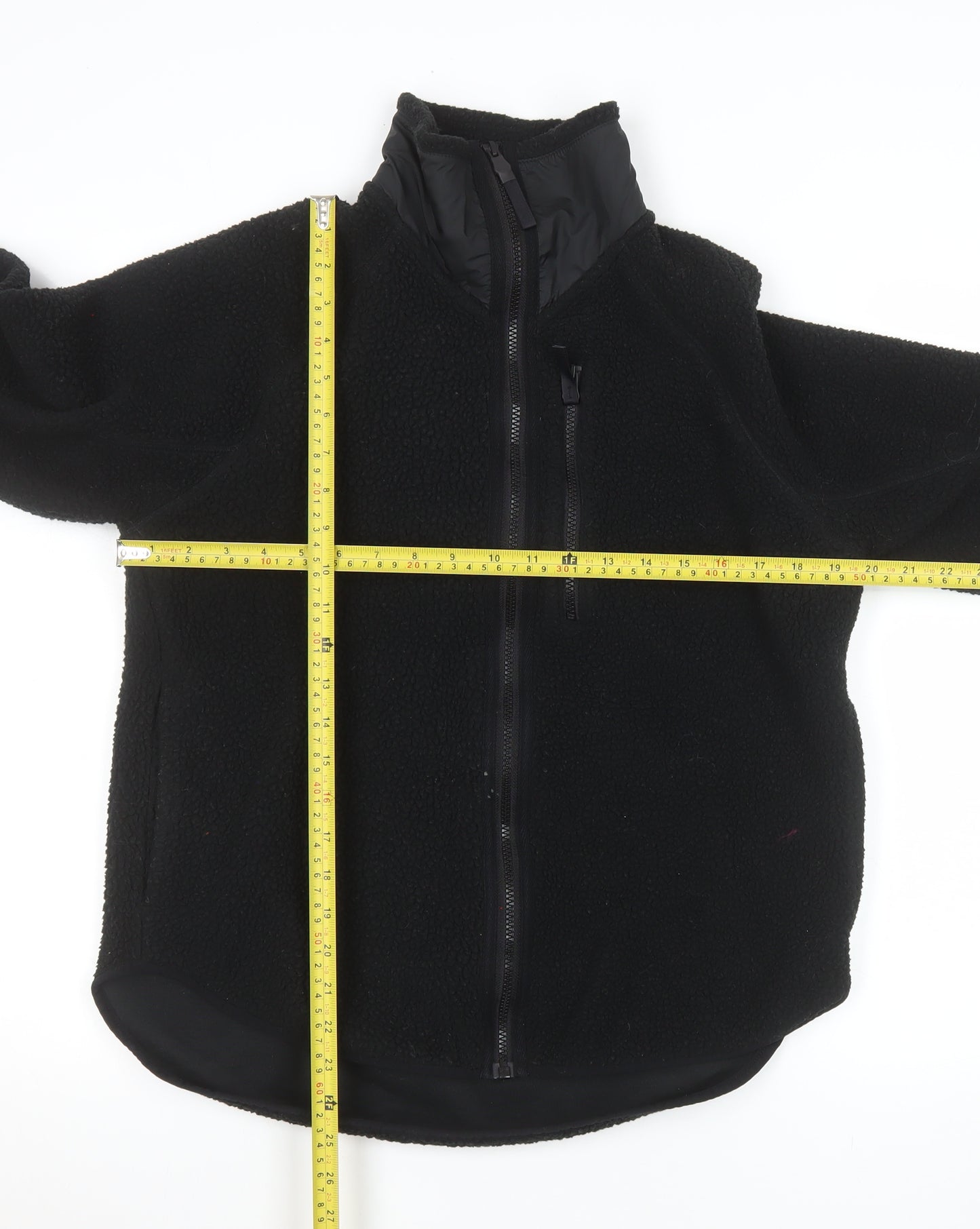 H&M Move Men's Black Fleece Full Zip Jacket Size S