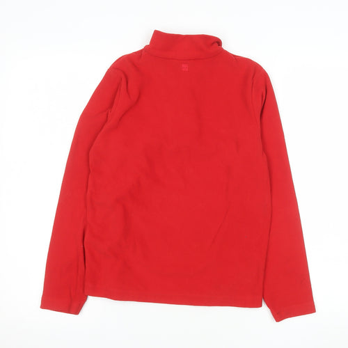 Mountain Warehouse Boys Red Fleece 1/2 Zip Pullover Sweatshirt 11-12 Years