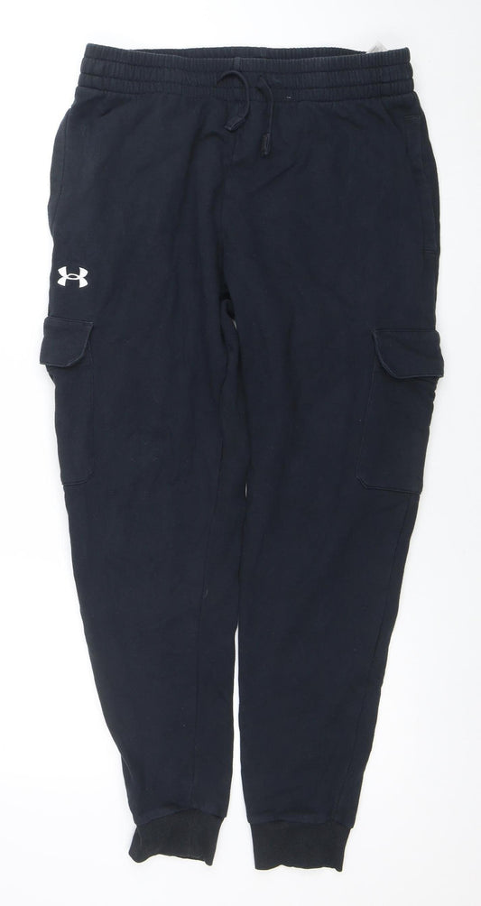 Under Armour Men's Black L Jogger Sweatpants Fleece Trousers