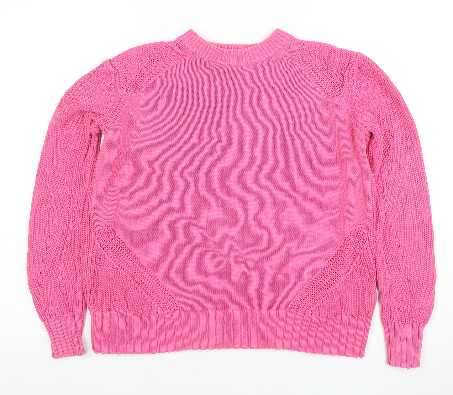 Marks and Spencer Women’s Pink Cotton Knit Jumper Size S