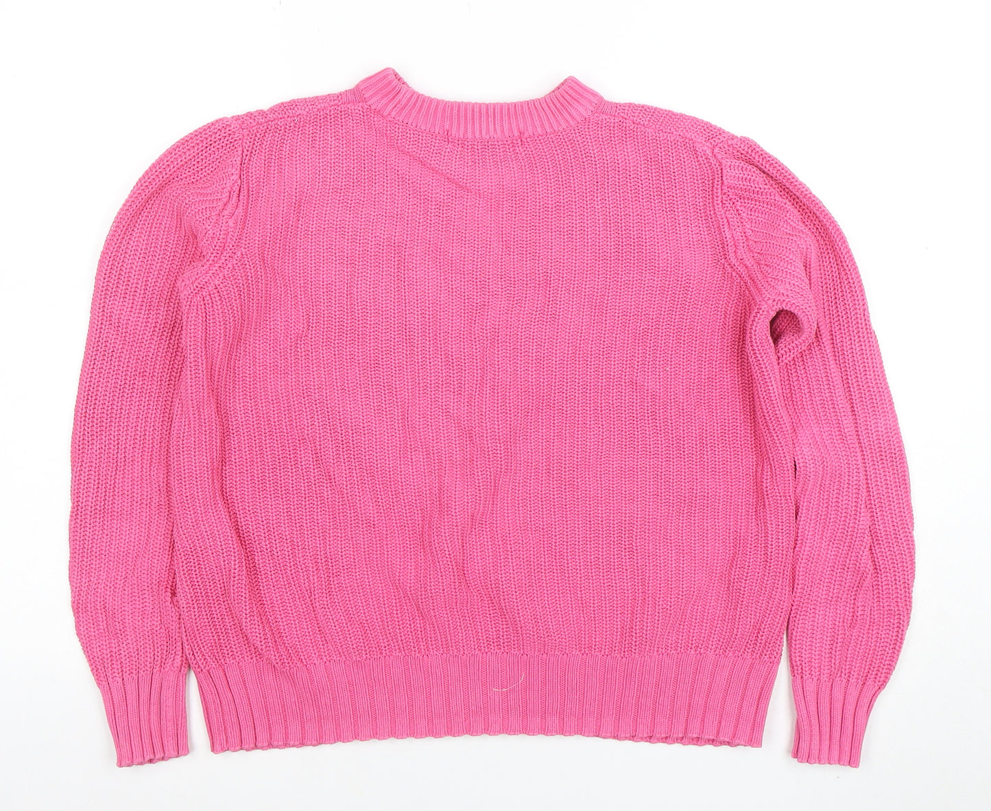 Marks and Spencer Women’s Pink Cotton Knit Jumper Size S