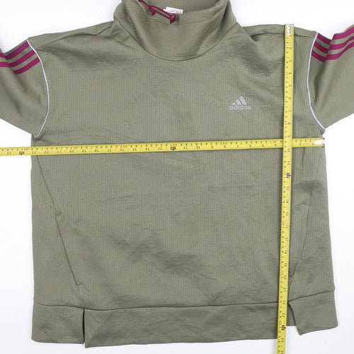 Adidas Women’s Green Long Sleeve Pullover Sweatshirt Size L Aeroready