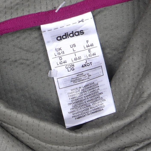 Adidas Women’s Green Long Sleeve Pullover Sweatshirt Size L Aeroready