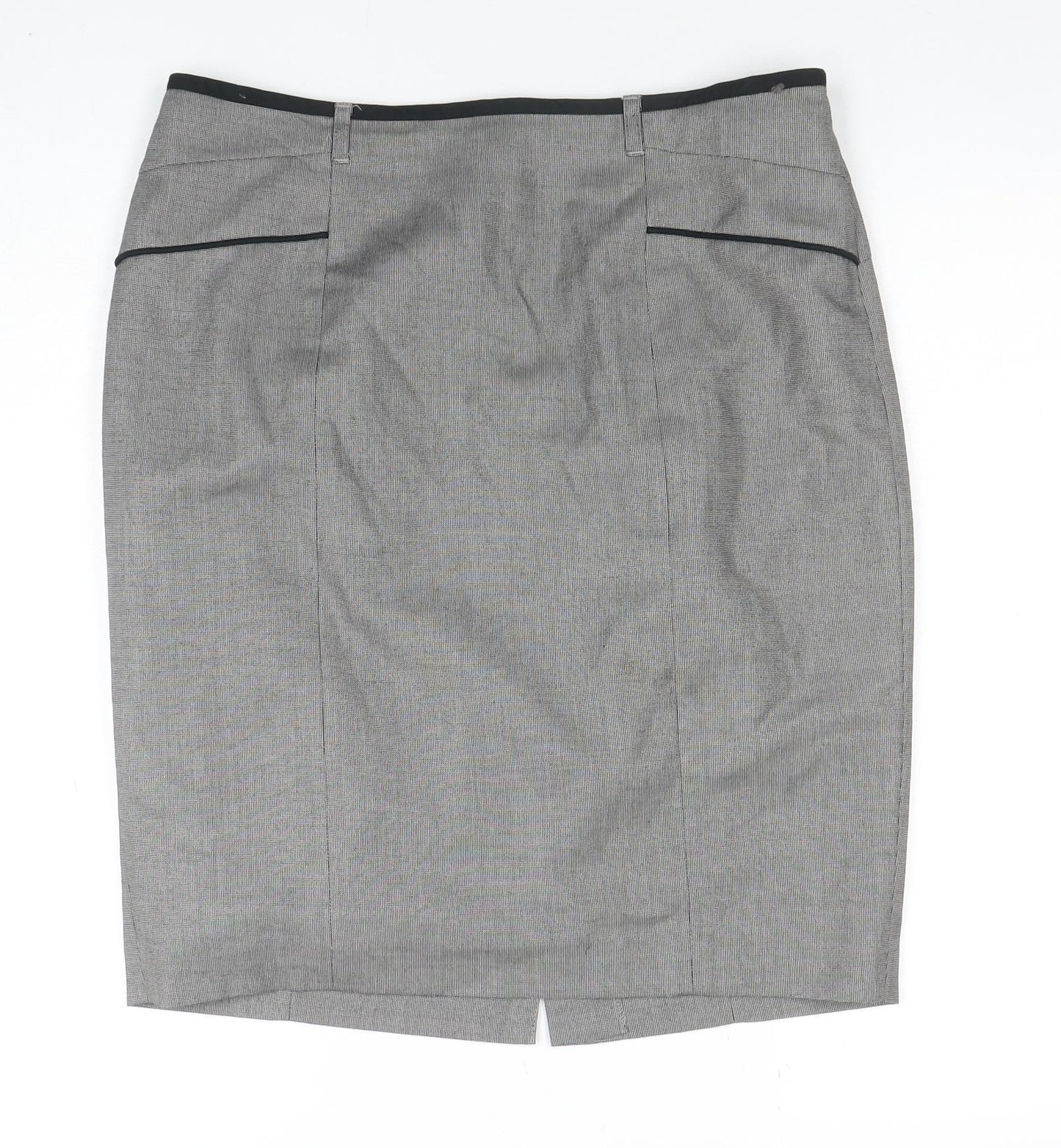 Next Women's Grey Size 14 Pencil Work Skirt