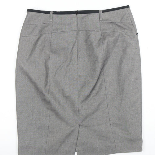 Next Women's Grey Size 14 Pencil Work Skirt