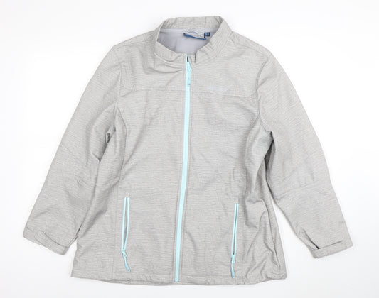 Mountain Warehouse Women’s Grey Softshell Jacket Size 18 Full Zip