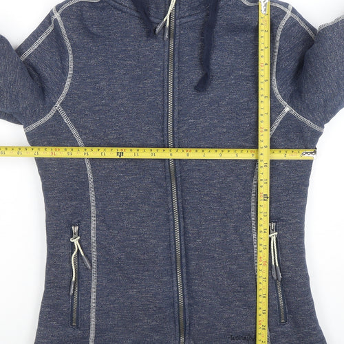 Weird Fish Women's Blue Size 8 Hooded Full Zip Sweatshirt