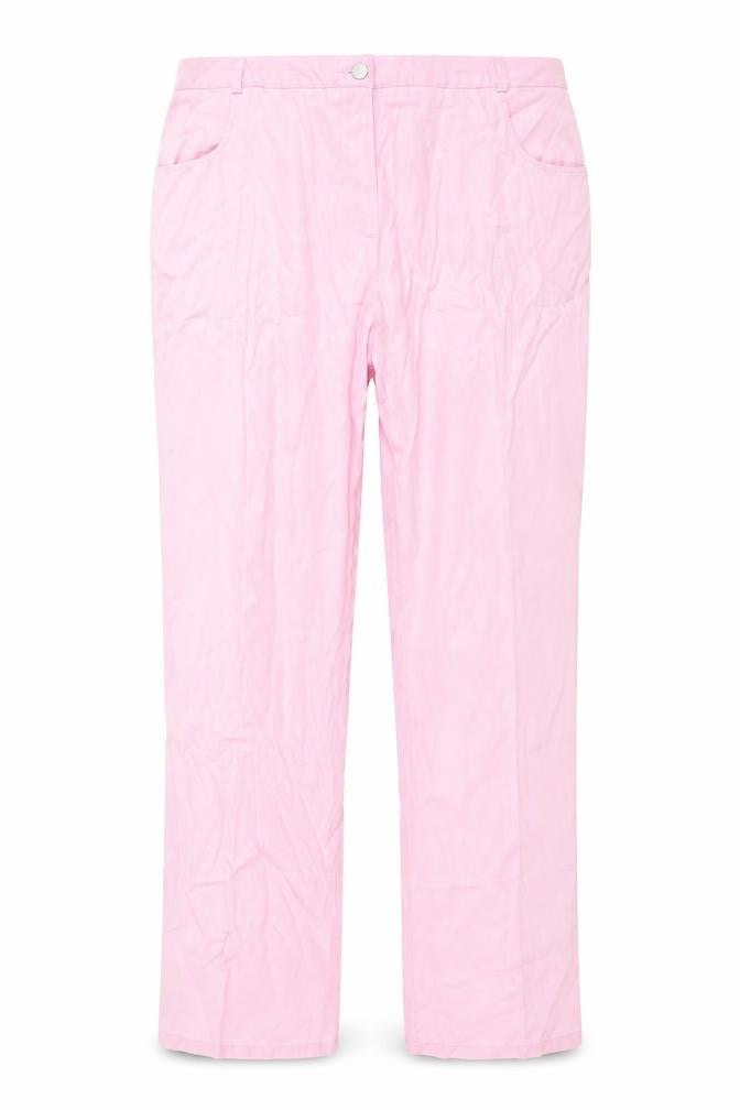 Ann Harvey Women's Pink Lyocell Straight Leg Plus Size 20 Trousers