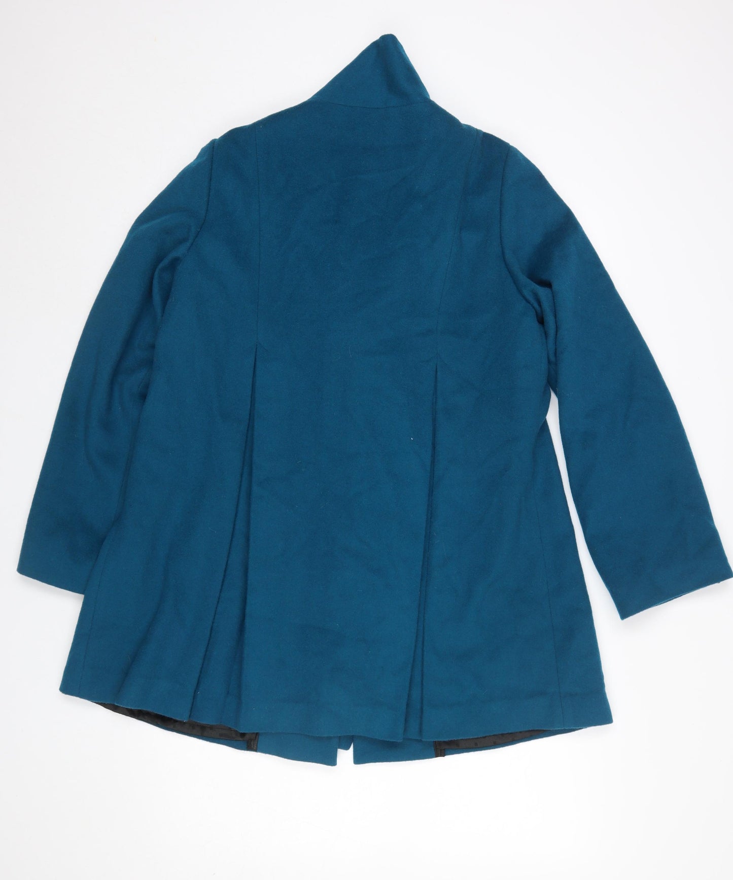 Kaliko Women's Teal Wool Blend Mid-Length Coat Size 12