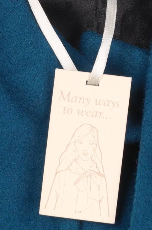 Kaliko Women's Teal Wool Blend Mid-Length Coat Size 12