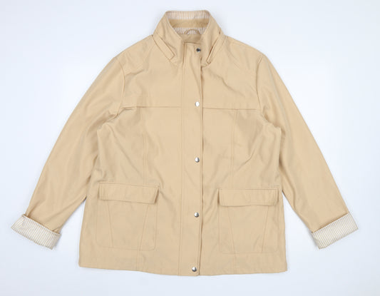 Damart Women’s Beige Mid-Length Jacket Size 20 Water Resistant