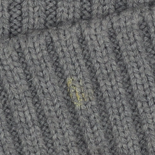 Next Men’s Grey Cable Knit High Neck Button Cardigan L