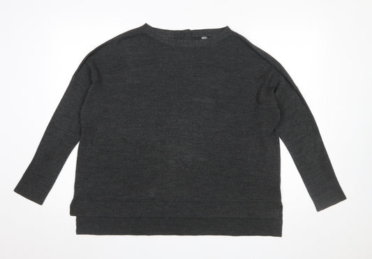 Marks and Spencer Womens Grey Size 16 Acrylic Knit Jumper