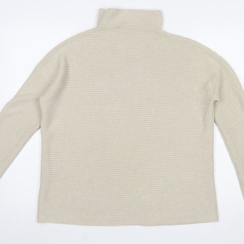 French Connection Women’s Beige Roll Neck Knit Jumper Size M