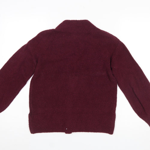 Marks and Spencer Women's Red XS V-Neck Buttoned Cardigan