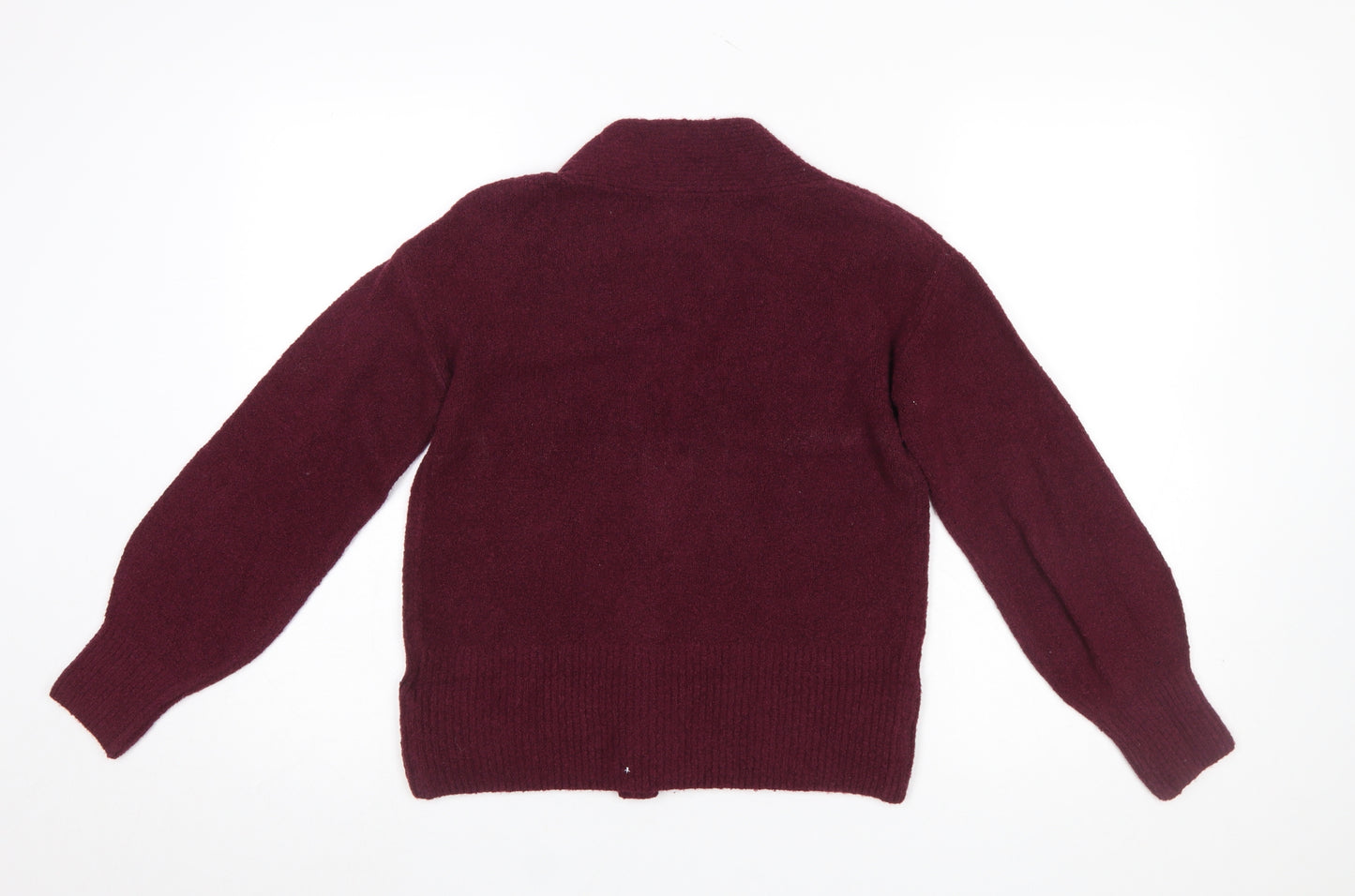Marks and Spencer Women's Red XS V-Neck Buttoned Cardigan