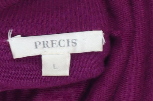 Precis Womens Purple Roll Neck Long Sleeve Jumper Size L