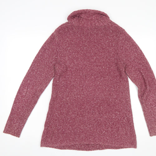 Next Women’s Purple Roll Neck Cable-Knit Jumper Size 12