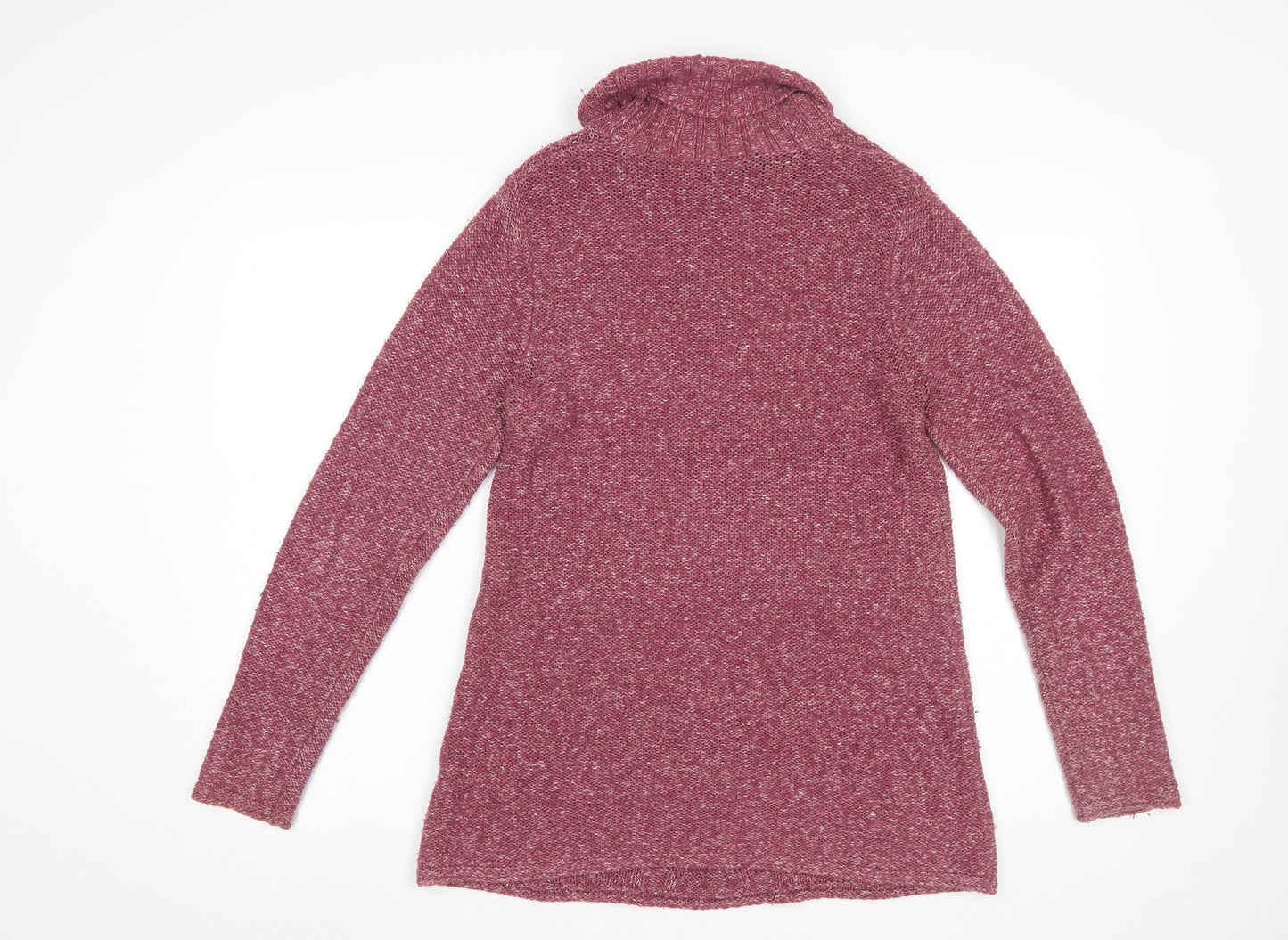 Next Women’s Purple Roll Neck Cable-Knit Jumper Size 12